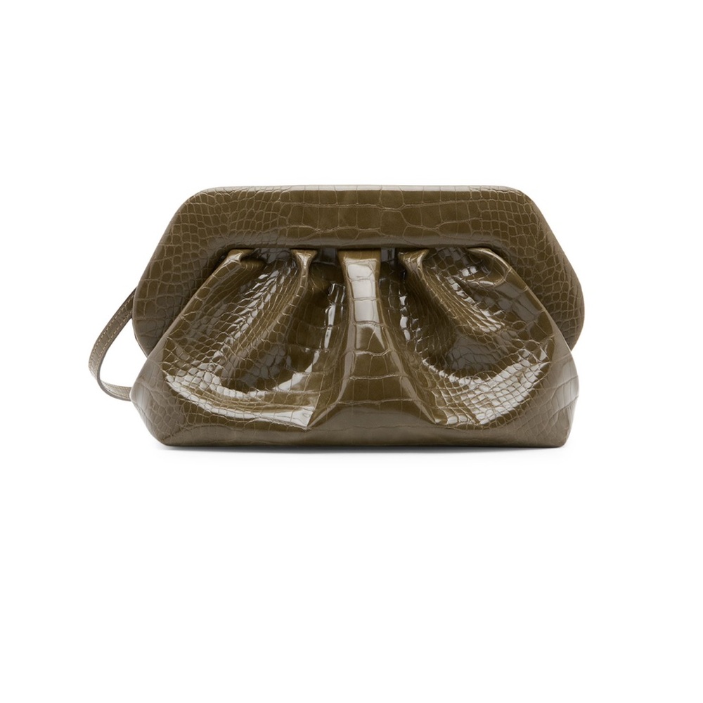 THEMOIRè Bios Croco Faux Leather Clutch